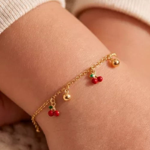 Zoviqa Cherry Charm Bracelet