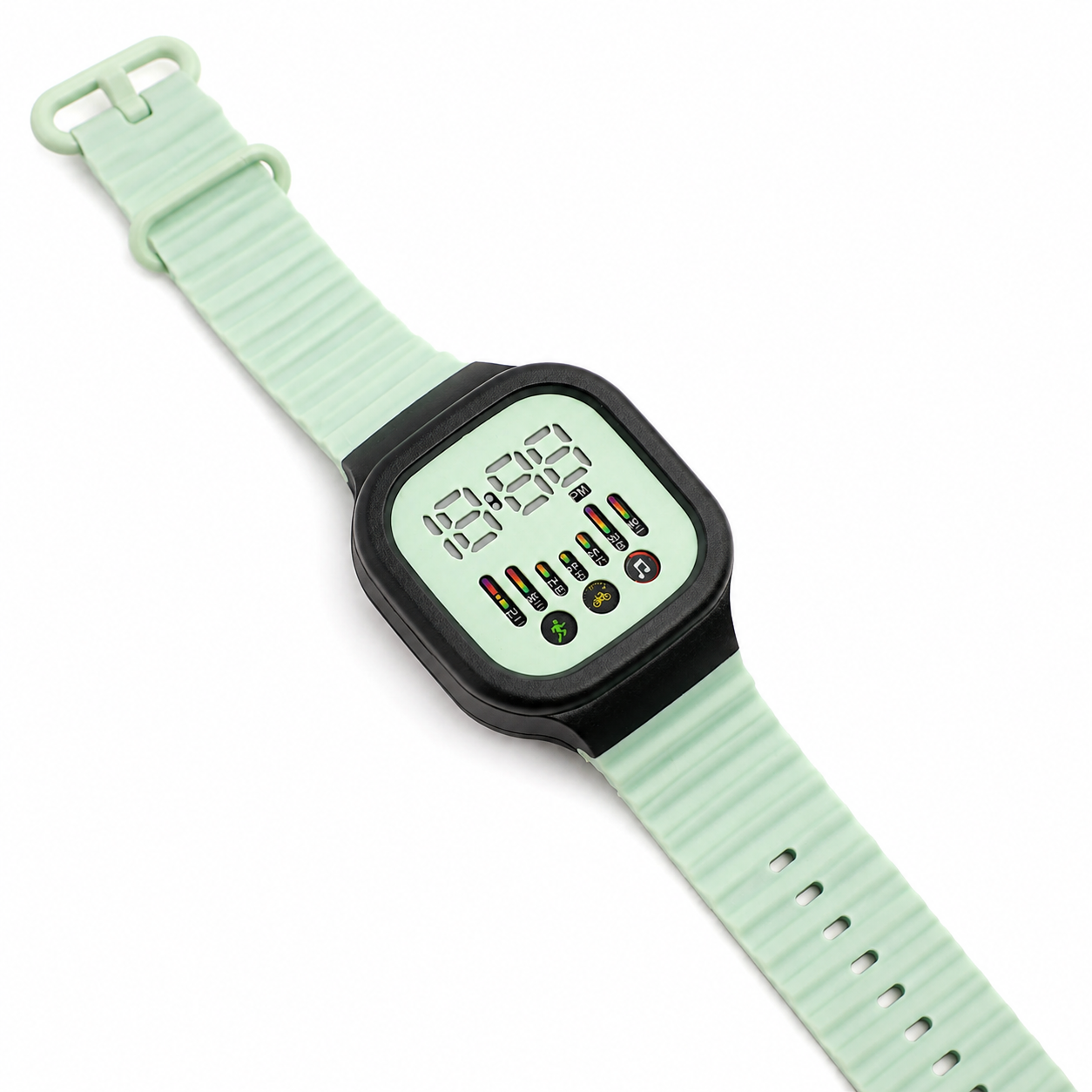 Zoviqa Kids Digital Sports Watch – Mint Green