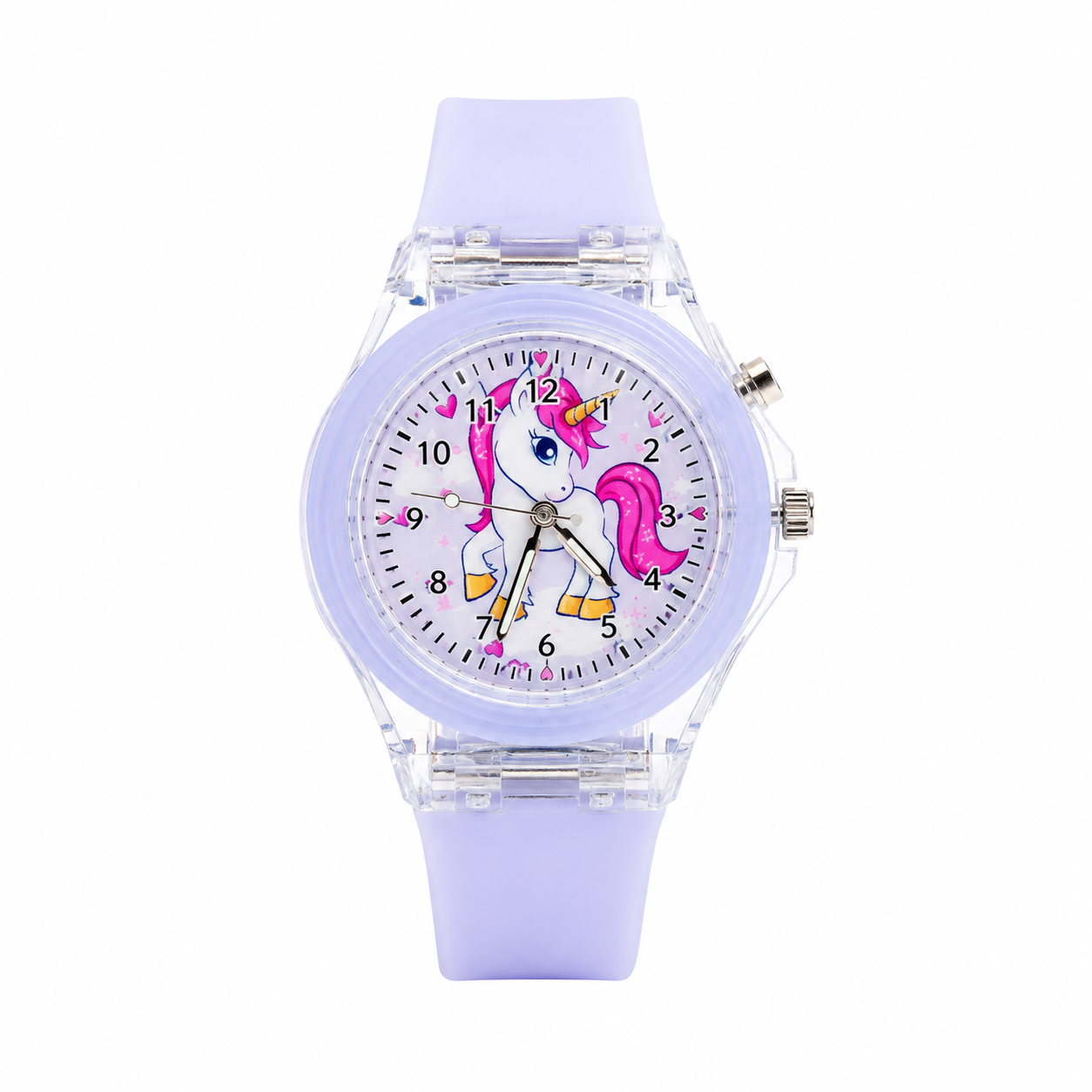 Zoviqa Kids Unicorn Analog Watch – Light Purple