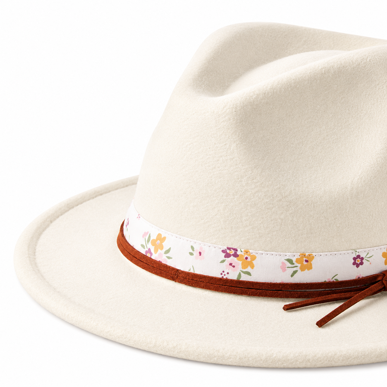 Zoviqa Kids Floral Wide Brim Hat