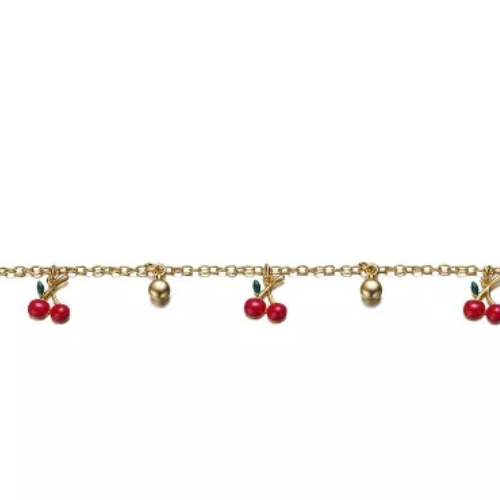 Zoviqa Cherry Charm Bracelet