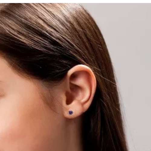 Zoviqa Royal Violet Kids Stud Earrings
